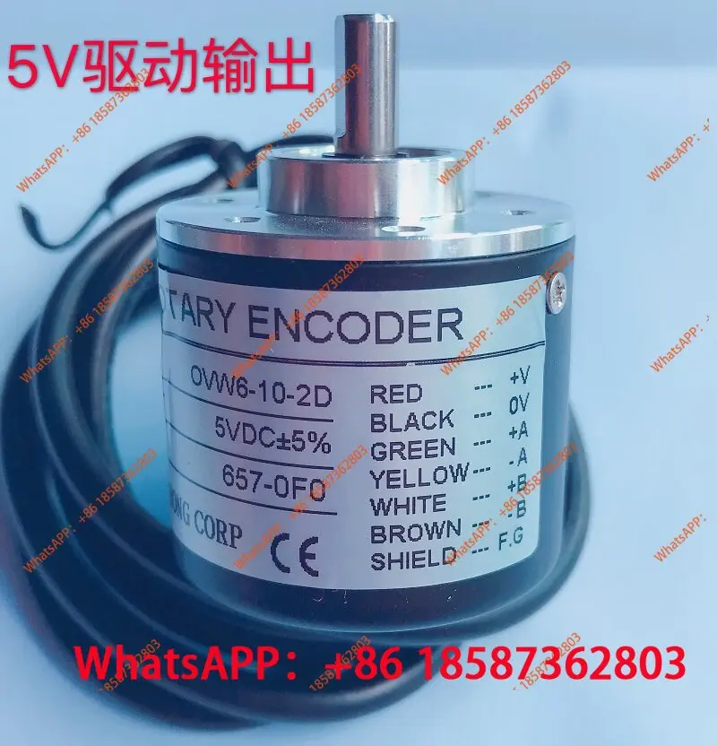 5V long-line drive TTL differential output incremental rotary encoder OVW2 series 2500 pulse 1024 line
5V long-line drive TTL differential output incremental rotary encoder OVW2 series 2500 pulse 1024 line
