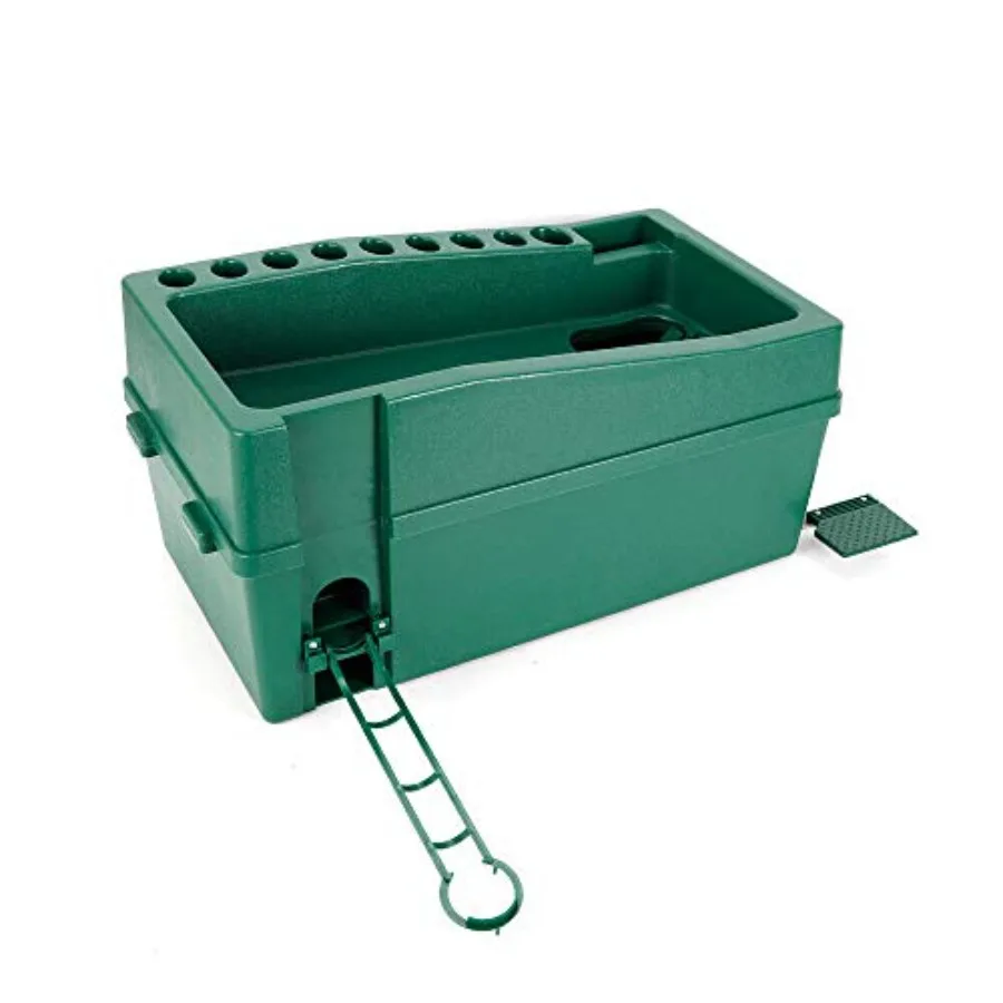 Golf practice: plastic, white, automatic dispensing without electricity
Golf practice: plastic, white, automatic dispensing without electricity
