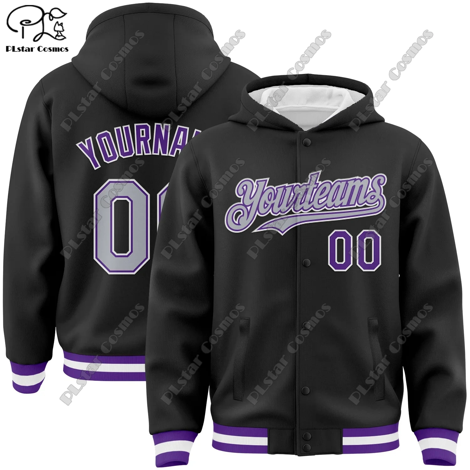 Brand new 3D printing customized team name name number black genuine full snap jacket hoodie unisex winter new arrival -5
Brand new 3D printing customized team name name number black genuine full snap jacket hoodie unisex winter new arrival -5