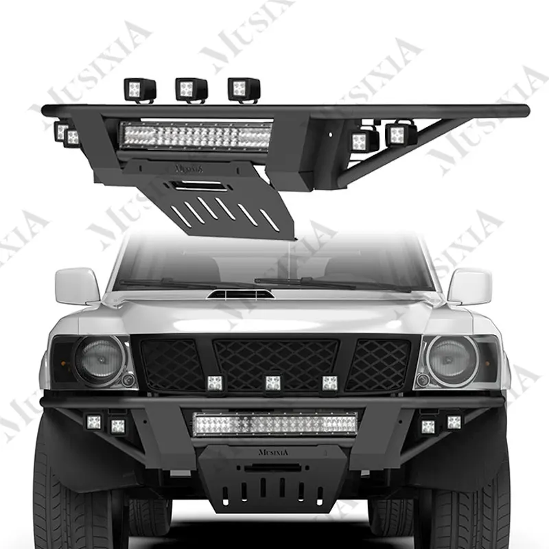 2025 new Pickup Textured Black Finish Off-Road High Clearance Steel Front Bumper for Nissan Patrol Y61
2025 new Pickup Textured Black Finish Off-Road High Clearance Steel Front Bumper for Nissan Patrol Y61