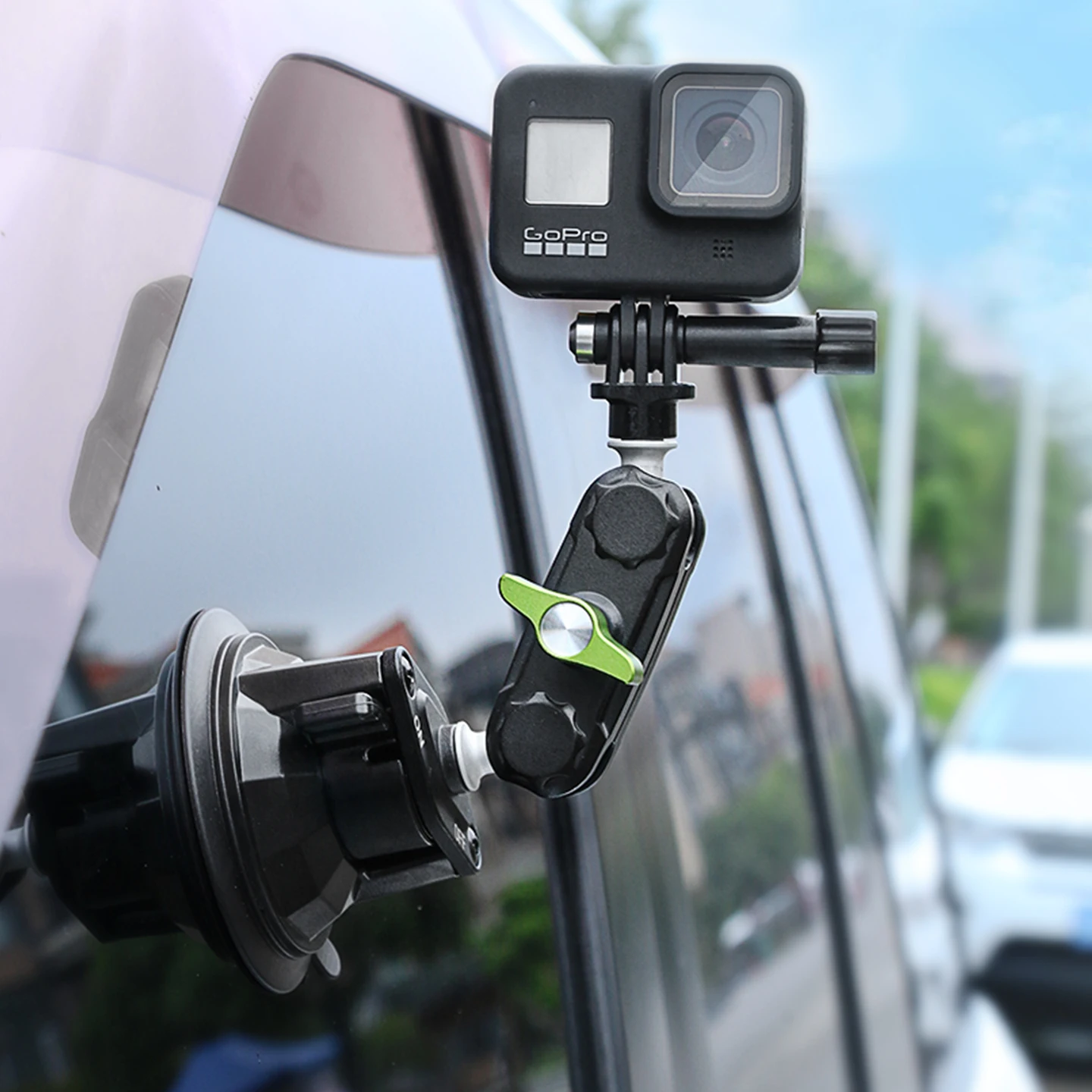 Aluminum Double Socket Arm with Ball Head Suction Cup 1/4 "Screw Adapter Car Stand for DJI Action Camera GoPro
Aluminum Double Socket Arm with Ball Head Suction Cup 1/4 "Screw Adapter Car Stand for DJI Action Camera GoPro
