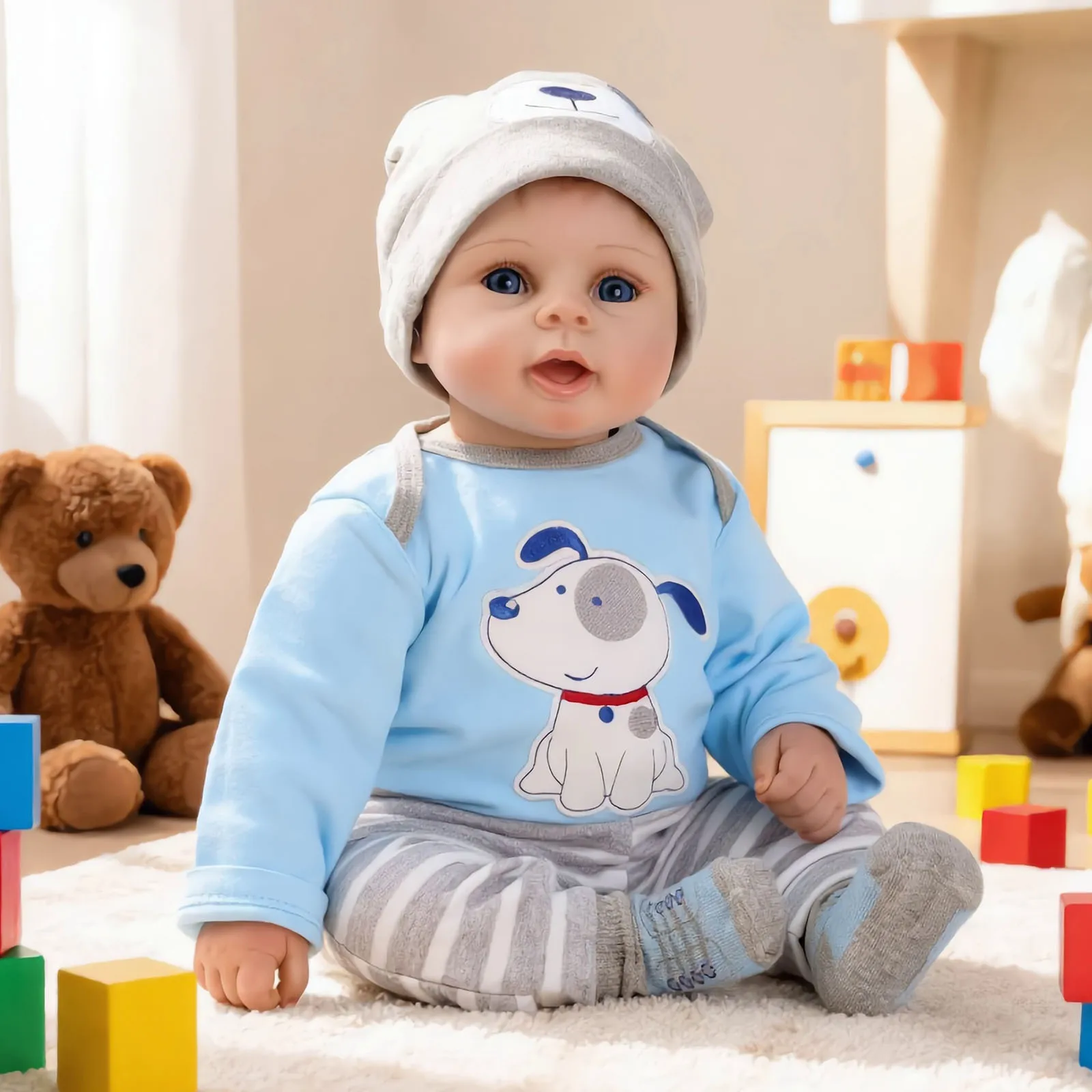 Reborn Baby dolls Girl Lifelike Handmade Soft Silicone Vinyl Newborn Toy Looks Real 22 Inches 55cm Magnetic Mouth Baby Dolls Gift
Reborn Baby dolls Girl Lifelike Handmade Soft Silicone Vinyl Newborn Toy Looks Real 22 Inches 55cm Magnetic Mouth Baby Dolls Gift