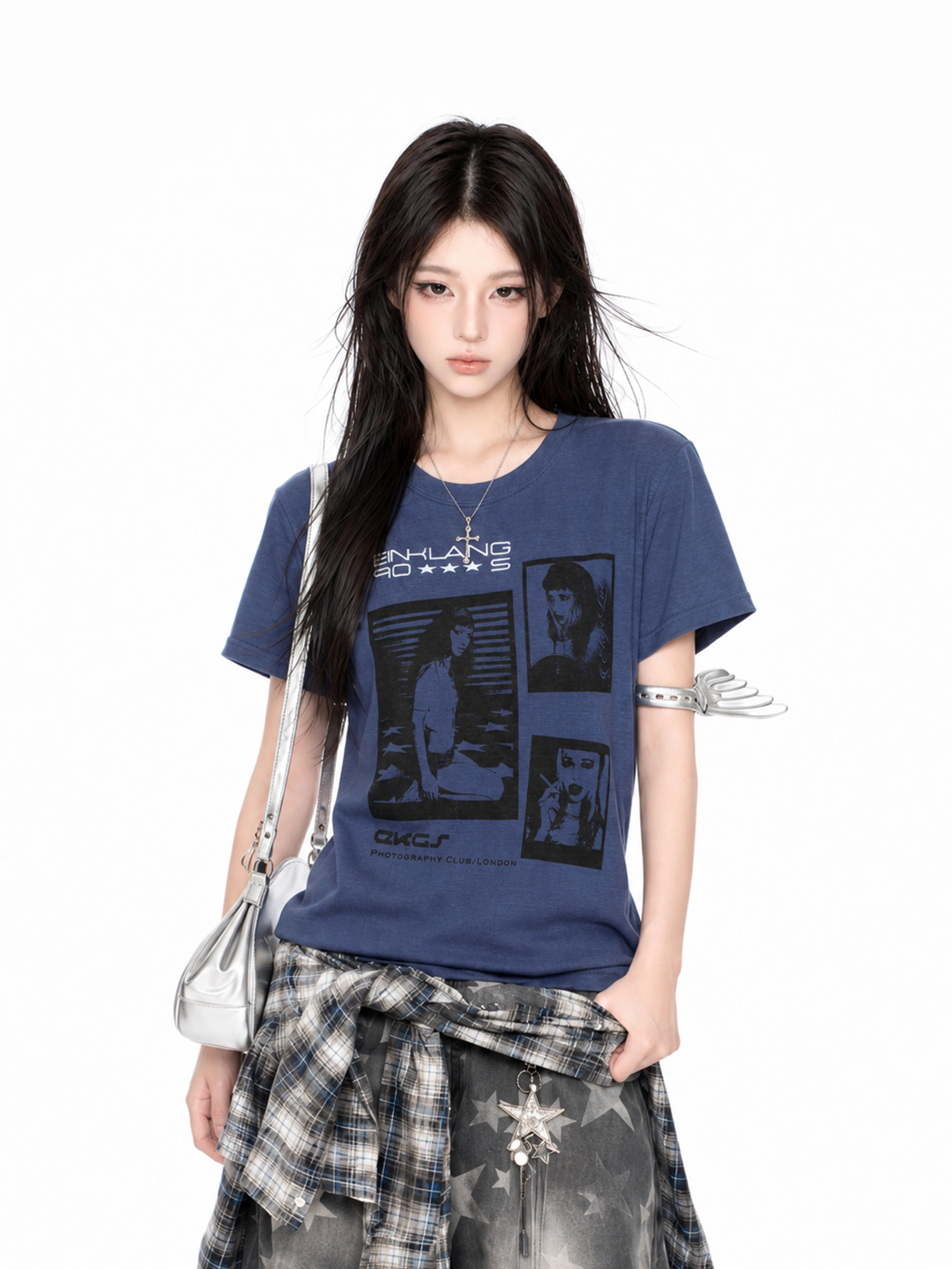 Washed Cotton Short Sleeve T-Shirt Women's Printed Casual Style Vintage American Portrait Loose Fit High Street Millennium Ne...
Washed Cotton Short Sleeve T-Shirt Women's Printed Casual Style Vintage American Portrait Loose Fit High Street Millennium Ne...