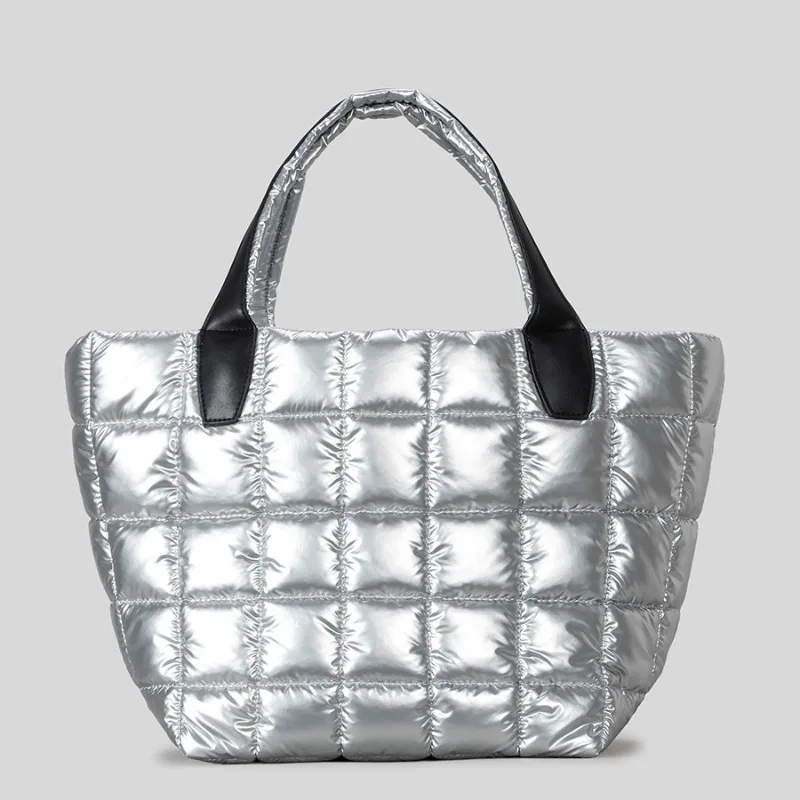 Casual Large-capacity Down Cotton Women's Puffy HandBag 2025 Autumn/winter New Plaid Quilted Padded Tote Bag Women Daily Commute
Casual Large-capacity Down Cotton Women's Puffy HandBag 2025 Autumn/winter New Plaid Quilted Padded Tote Bag Women Daily Commute