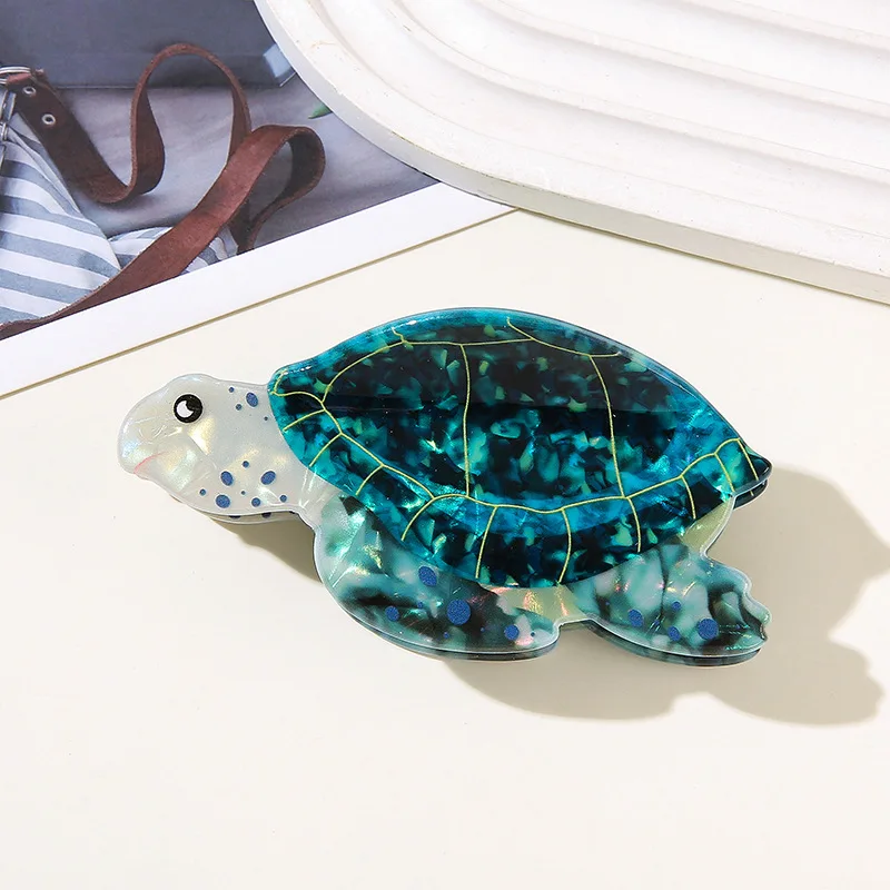 9.3cm Large Acrylic Hair Clip Summer Fashion Hair Clip for Women and Girls Duoshang Ocean Series Turtle-Shaped Hair Clip
9.3cm Large Acrylic Hair Clip Summer Fashion Hair Clip for Women and Girls Duoshang Ocean Series Turtle-Shaped Hair Clip