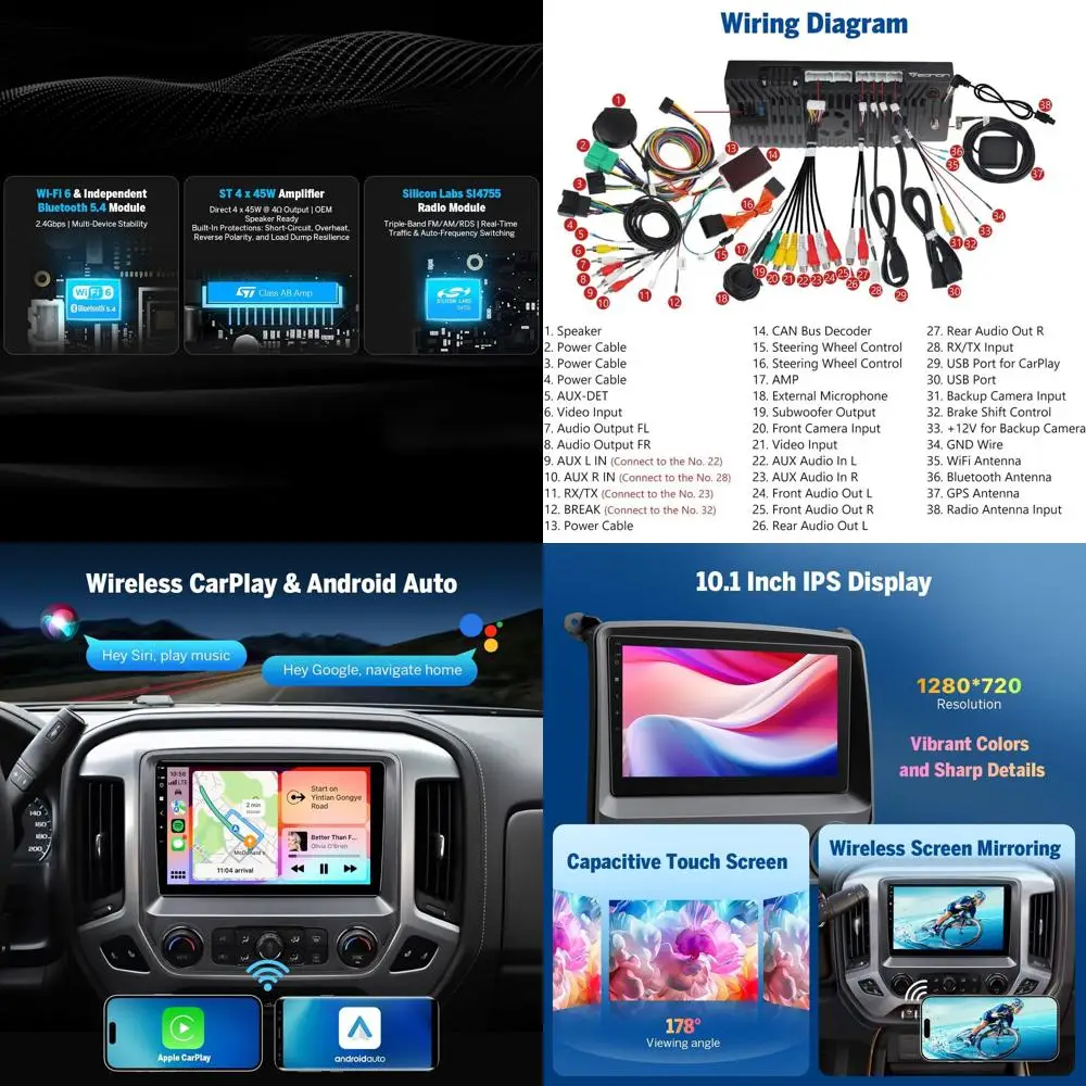 10,1-дюймовая автомобильная стереосистема для Chevy Chevrolet Silverado/GMC Sierra 2014-2018, Silverado Radio CarPlay 2015, авто головное устройство Android,
10,1-дюймовая автомобильная стереосистема для Chevy Chevrolet Silverado/GMC Sierra 2014-2018, Silverado Radio CarPlay 2015, авто головное устройство Android,