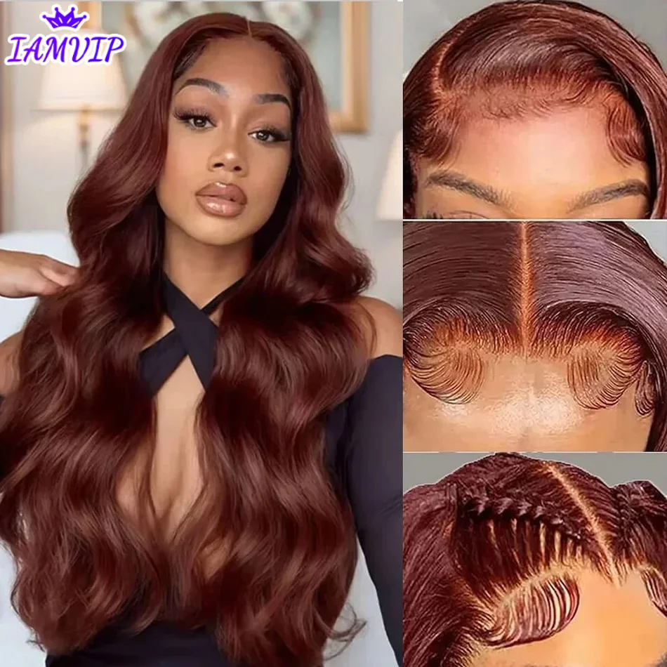 250% 30 32 Inch Brazilian Body Wave 33# Auburn Reddish Brown 13x4 Hd Lace Front Wigs Human Hair Colored 13x6 Lace Frontal Wig
250% 30 32 Inch Brazilian Body Wave 33# Auburn Reddish Brown 13x4 Hd Lace Front Wigs Human Hair Colored 13x6 Lace Frontal Wig