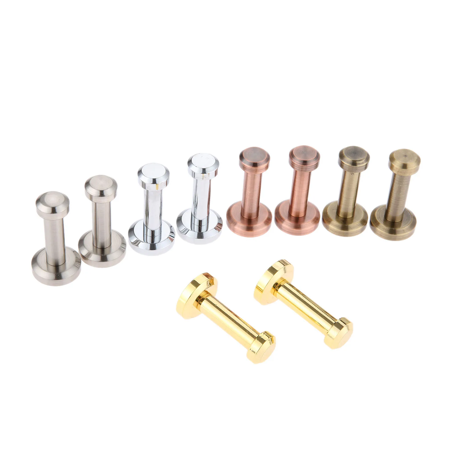 2pcs Wall Mounted Coat Hooks w/screws Brass Hanger Brushed Colorful Plated 47mm/1.85Inch Modern Simple Bathroom Kitchen Bedroom
2pcs Wall Mounted Coat Hooks w/screws Brass Hanger Brushed Colorful Plated 47mm/1.85Inch Modern Simple Bathroom Kitchen Bedroom