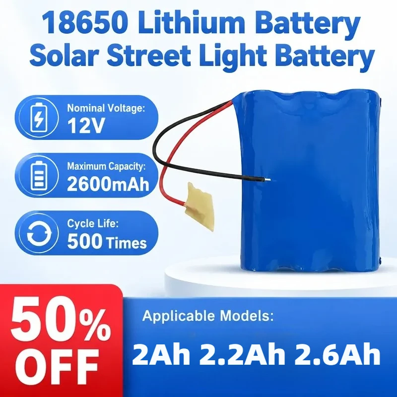 For 18650 Lithium Battery Pack 12V Solar Street Light Battery 11.1V Robot Toy Power Supply Electrical Appliance Lithium
For 18650 Lithium Battery Pack 12V Solar Street Light Battery 11.1V Robot Toy Power Supply Electrical Appliance Lithium