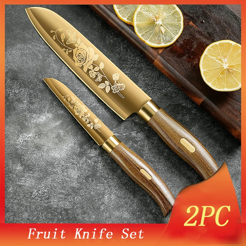 PLYS Fruit Knife Set Stainless Steel 7 Inch Chef Knife Sharp Fruit Peeling Knife Kitchen Cooking Two-Piece Set
PLYS Fruit Knife Set Stainless Steel 7 Inch Chef Knife Sharp Fruit Peeling Knife Kitchen Cooking Two-Piece Set