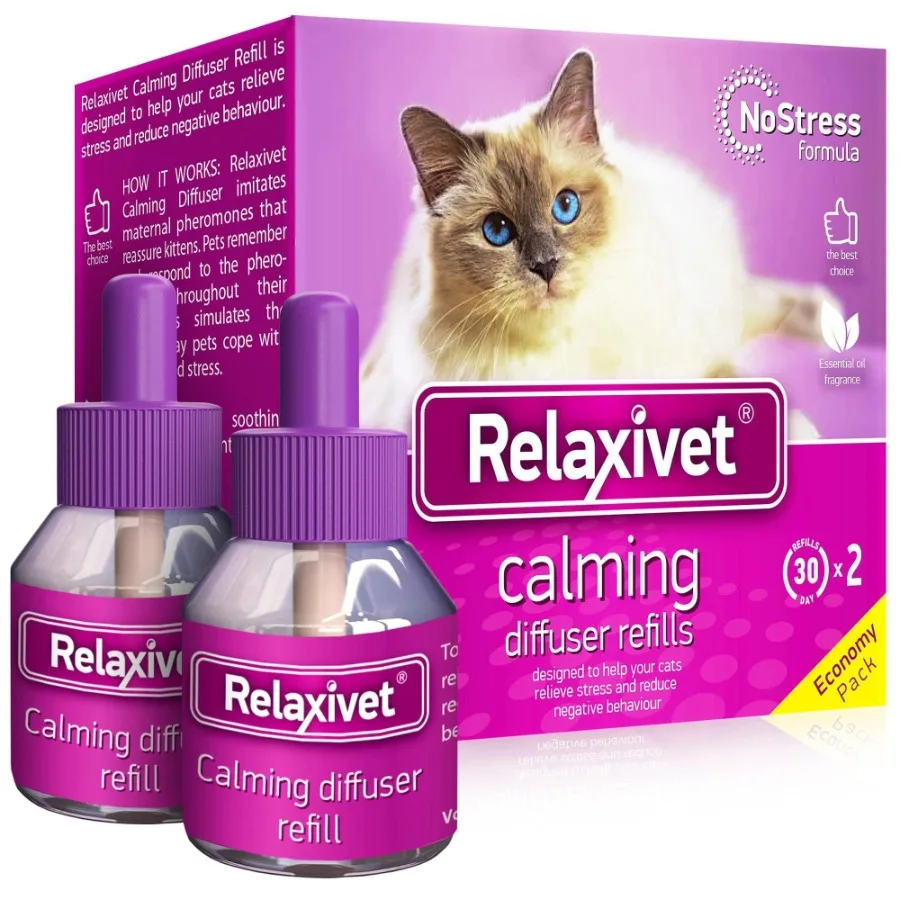 Calming Cat Diffuser Refill 2 Refills Anti Anxiety Pet Products Feline Calm Pheromones Cats Comfort Stress Relief with New Zone
Calming Cat Diffuser Refill 2 Refills Anti Anxiety Pet Products Feline Calm Pheromones Cats Comfort Stress Relief with New Zone
