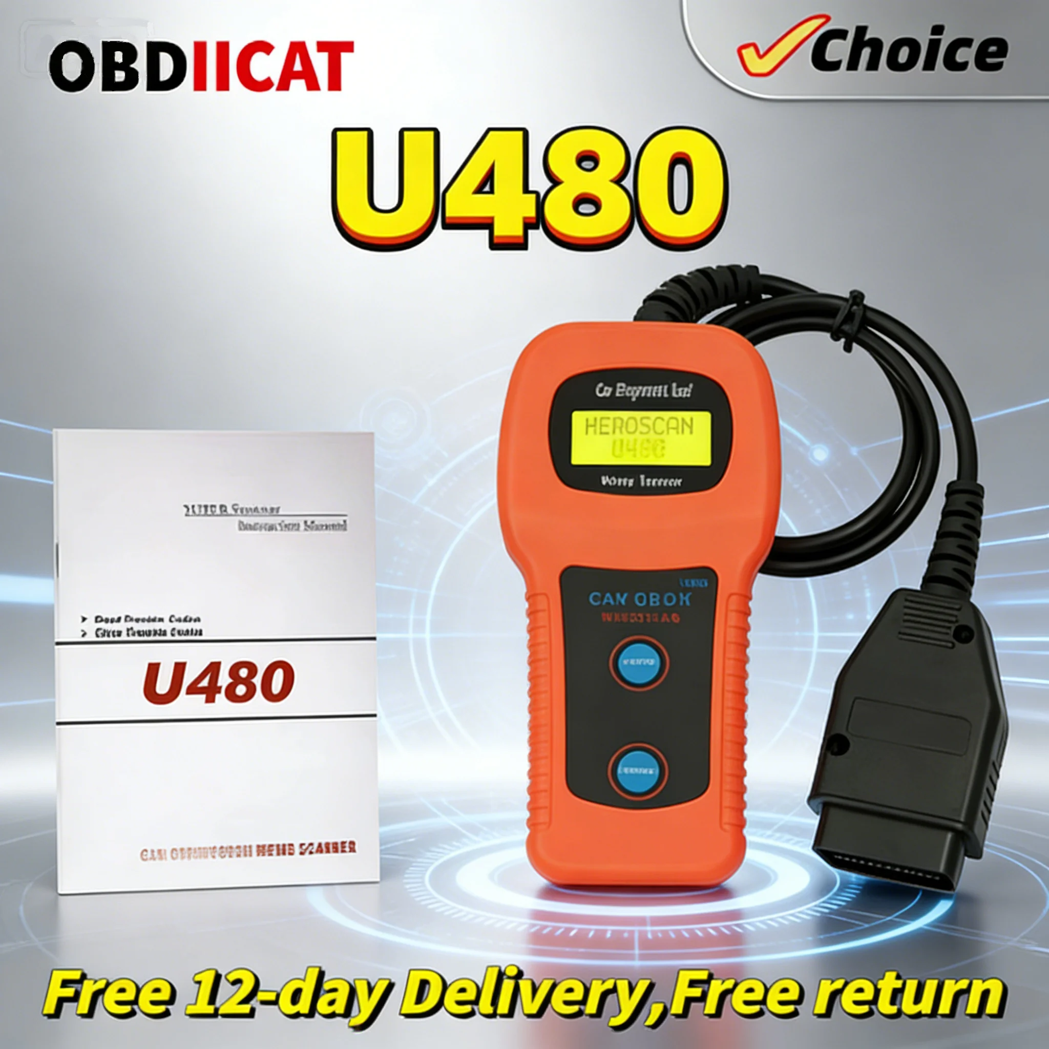 U480 OBD OBD2 Code Reader CAN-BUS Car Diagnostic Scanner Auto Fault Scan Tool Best Price
U480 OBD OBD2 Code Reader CAN-BUS Car Diagnostic Scanner Auto Fault Scan Tool Best Price