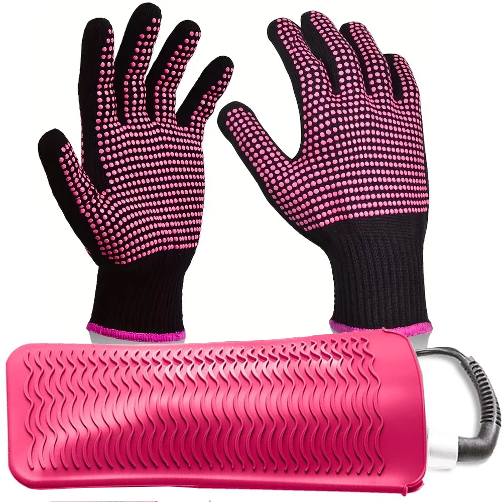 Heat Resistant Mat and Gloves for Curling Irons, Flat Irons, and Hair Straighteners - Protect Your Hair and Hands from Damage
Heat Resistant Mat and Gloves for Curling Irons, Flat Irons, and Hair Straighteners - Protect Your Hair and Hands from Damage