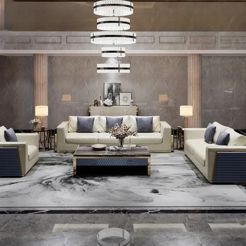 Apartment Leather sofa first layer Nordic cowhide living room complete combination modern small Luxury Muebles Unique Furniture
Apartment Leather sofa first layer Nordic cowhide living room complete combination modern small Luxury Muebles Unique Furniture