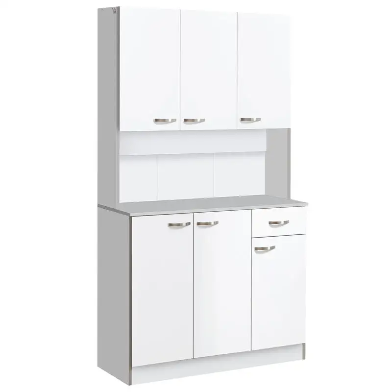 Wooden Kitchen Hanging Cabinet, White, 101X39X180Cm
Wooden Kitchen Hanging Cabinet, White, 101X39X180Cm