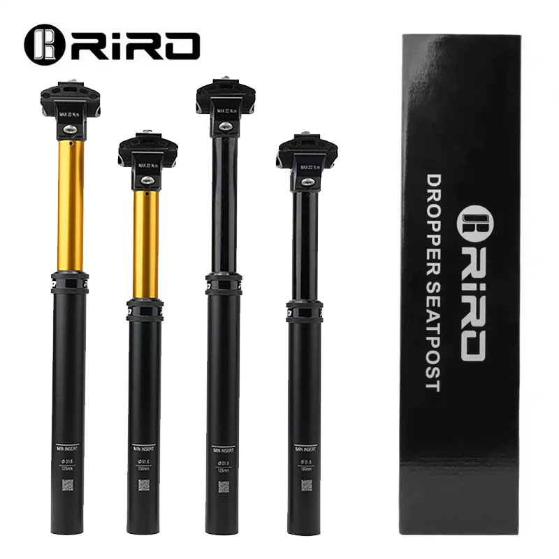 RIRO Mountain Bike Lift Seat Tube Dropper Seatpost 350mm/400mm Adjustable Bicycle Seat Tube 27.2/30.0/30.9/31.6mm Bike Seat Post
RIRO Mountain Bike Lift Seat Tube Dropper Seatpost 350mm/400mm Adjustable Bicycle Seat Tube 27.2/30.0/30.9/31.6mm Bike Seat Post