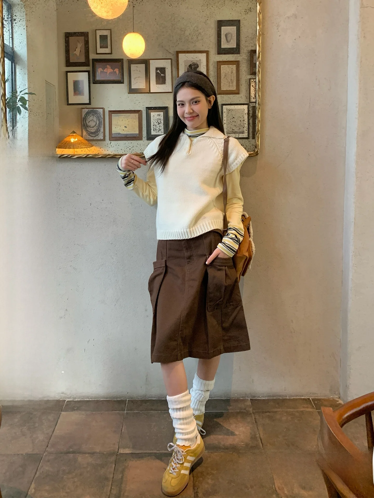 High Waist A-Line Skirt Women's Coffee Color Slimming Design Sensation Song Zhengen Commute Korean Style Casual Loose Fit
High Waist A-Line Skirt Women's Coffee Color Slimming Design Sensation Song Zhengen Commute Korean Style Casual Loose Fit