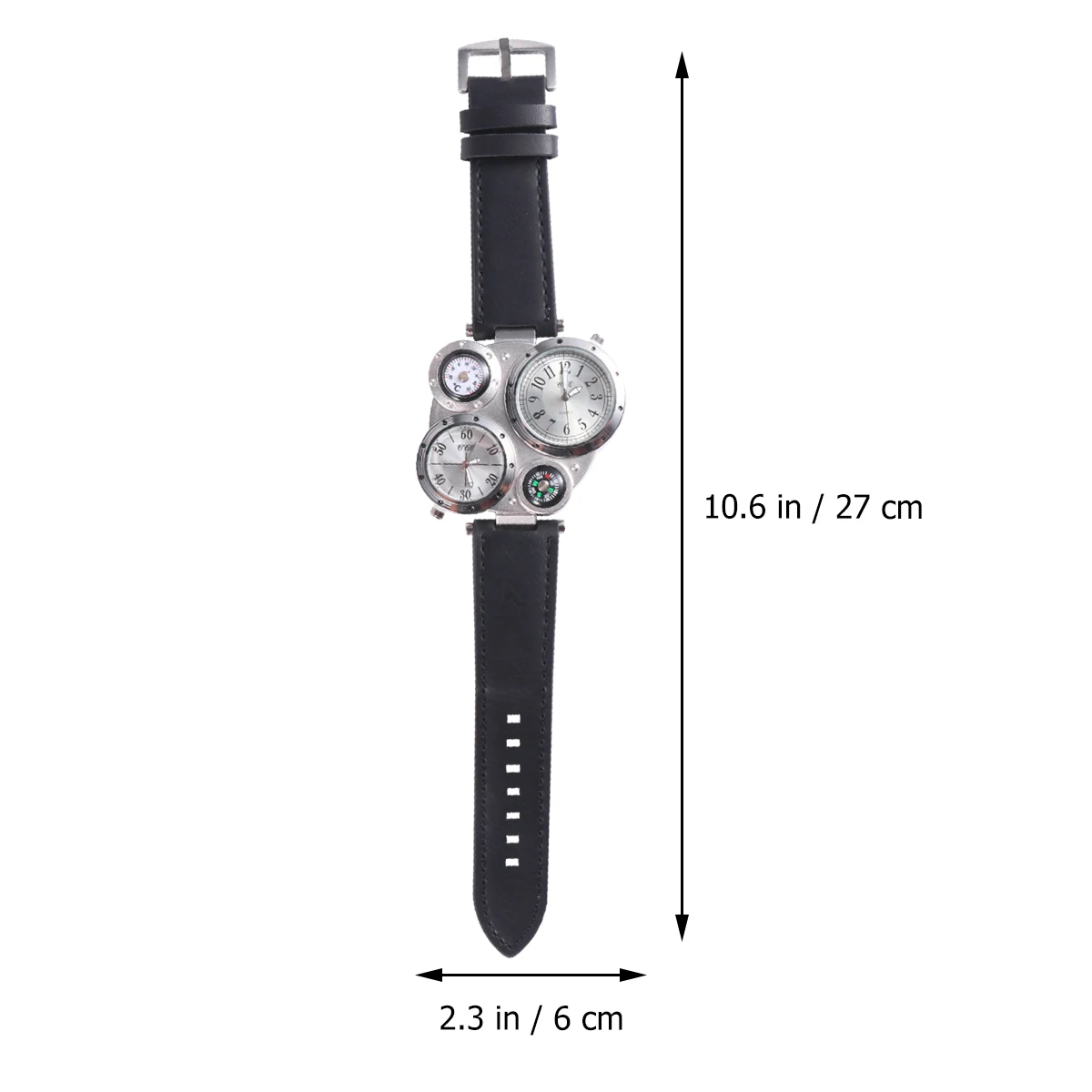 Dual Time Thermometer Compass Quartz Watch for Men Fashion Waterproof Adjustable Watches Steampunk Outdoor Travel Gift Precise
Dual Time Thermometer Compass Quartz Watch for Men Fashion Waterproof Adjustable Watches Steampunk Outdoor Travel Gift Precise