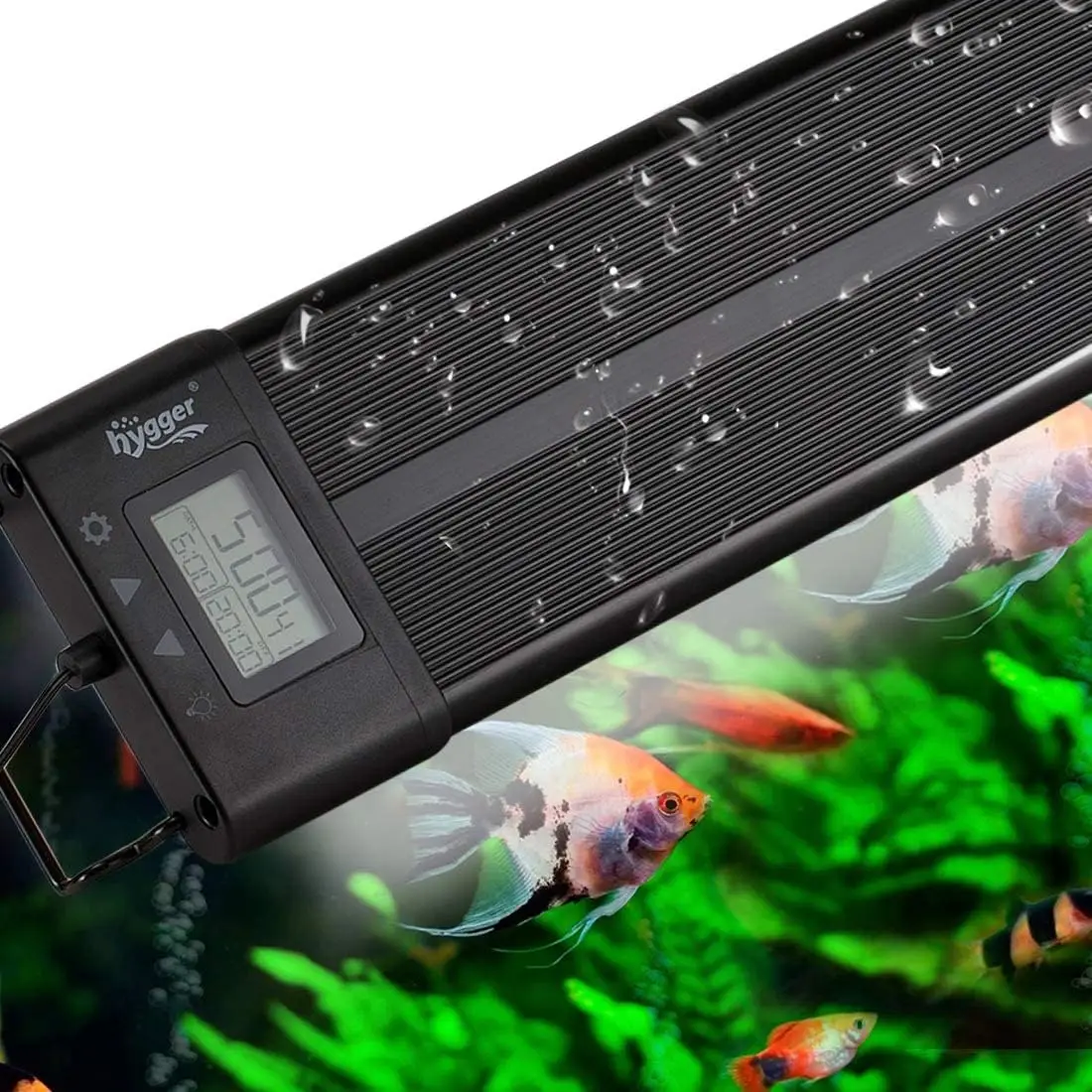 Programmable LED Aquarium Light for 48-55in Tanks, Full Spectrum with LCD Display, 7 Colors & Sunrise/Sunset Modes
Programmable LED Aquarium Light for 48-55in Tanks, Full Spectrum with LCD Display, 7 Colors & Sunrise/Sunset Modes