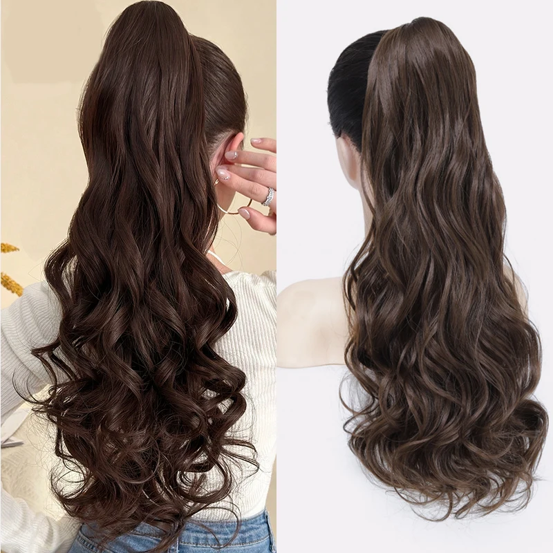 Curly Wave Drawstring Ponytail Long Body Wavy Hairpiece Fake Tail Extensions Synthetic Natural Wave Clip in Horse Tail for Women
Curly Wave Drawstring Ponytail Long Body Wavy Hairpiece Fake Tail Extensions Synthetic Natural Wave Clip in Horse Tail for Women