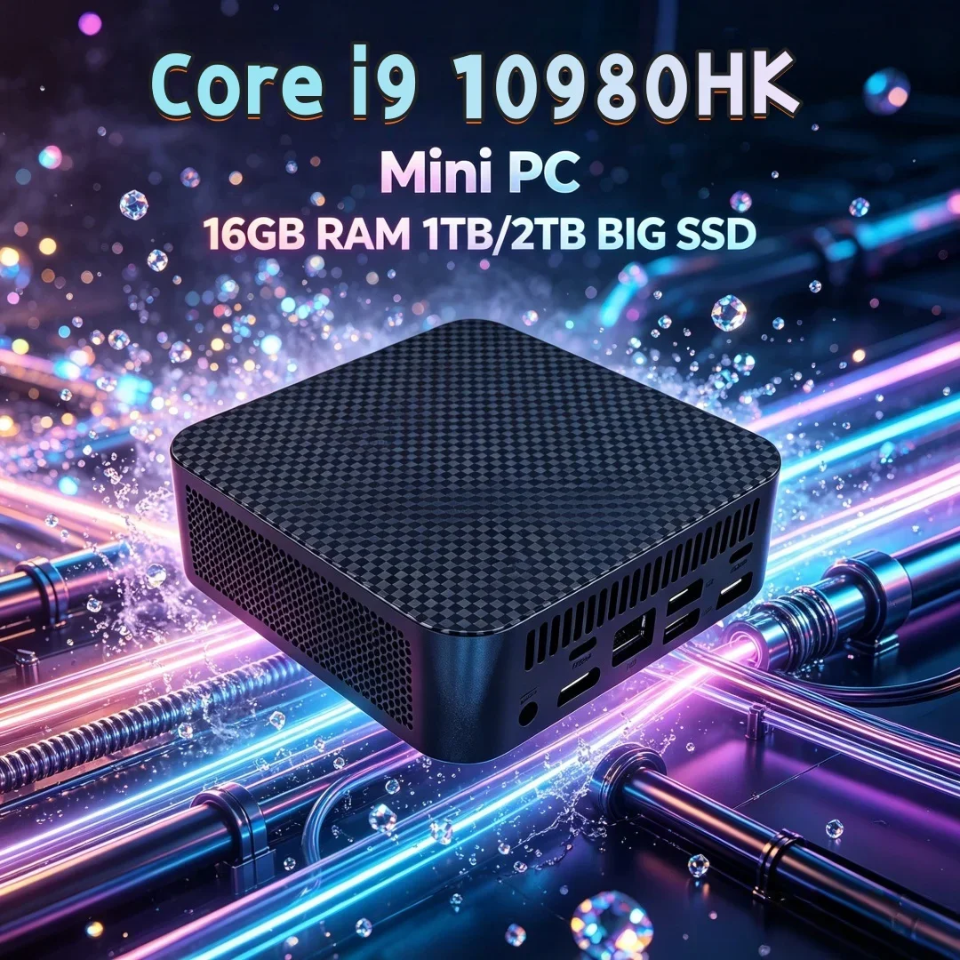 New Arrival Flagship Upgraded Core I9 10980HK Portable Mini PC WiFi6 BT5.2 16GB RAM 1TB/2TB SSD Streamer PC
New Arrival Flagship Upgraded Core I9 10980HK Portable Mini PC WiFi6 BT5.2 16GB RAM 1TB/2TB SSD Streamer PC