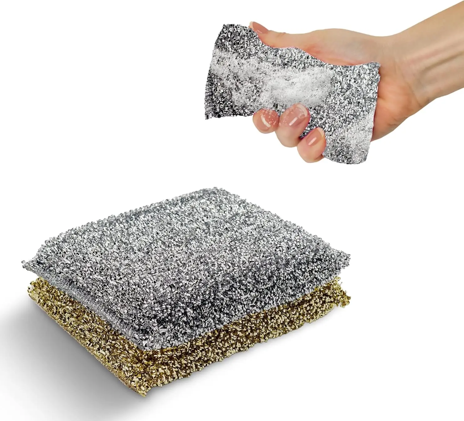 Dual Pack Non Scratch Heavy Duty Scouring Sponges for Kitchen Dishes Pans Pots and Tough Stains
Dual Pack Non Scratch Heavy Duty Scouring Sponges for Kitchen Dishes Pans Pots and Tough Stains