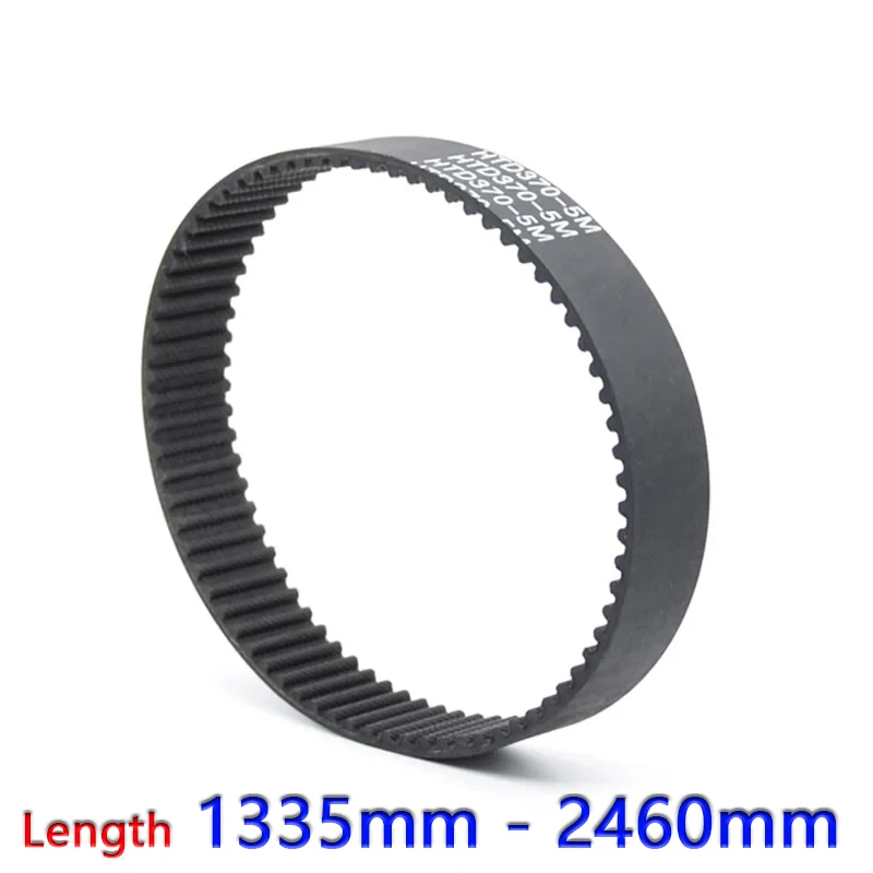 Width 10/15/20/25/30mm HTD-5M Rubber Closed Loop Timing Belt Pitch 5mm Synchronous Belt Length 1335 1340 1350 1360mm to 2460mm
Width 10/15/20/25/30mm HTD-5M Rubber Closed Loop Timing Belt Pitch 5mm Synchronous Belt Length 1335 1340 1350 1360mm to 2460mm