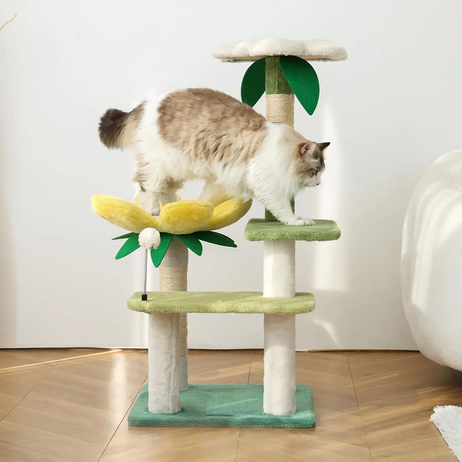40-Inch Avocado Cat Tree Tower - Small Garden Cat Condo with Multi-Level Activity Platform & Scratching Posts, Perfect f
40-Inch Avocado Cat Tree Tower - Small Garden Cat Condo with Multi-Level Activity Platform & Scratching Posts, Perfect f