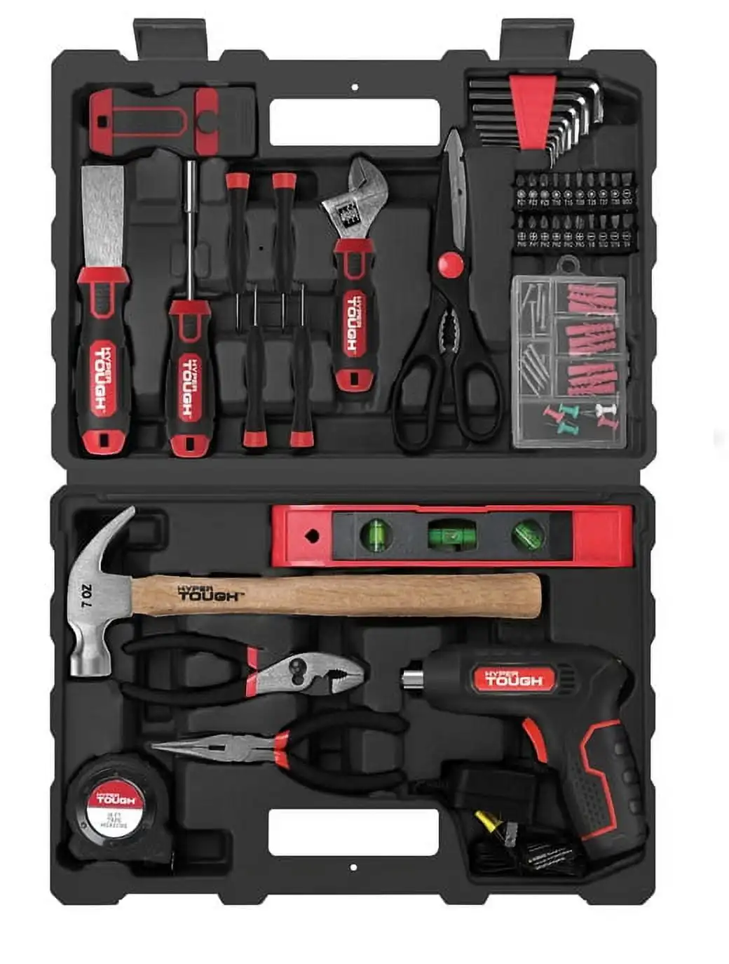Hyper Tough 45 PC Home Repair Tool Set with Scissors, Hex Keys and More, New condition
Hyper Tough 45 PC Home Repair Tool Set with Scissors, Hex Keys and More, New condition