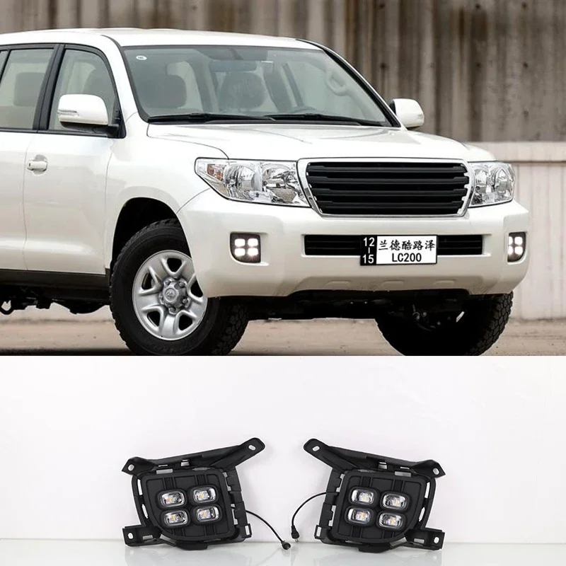 Daytime Running Lights For Toyota Land Cruiser 200 Fog Lamp 2012 2013 2014 2015 LED Drl With Turn Signal
Daytime Running Lights For Toyota Land Cruiser 200 Fog Lamp 2012 2013 2014 2015 LED Drl With Turn Signal