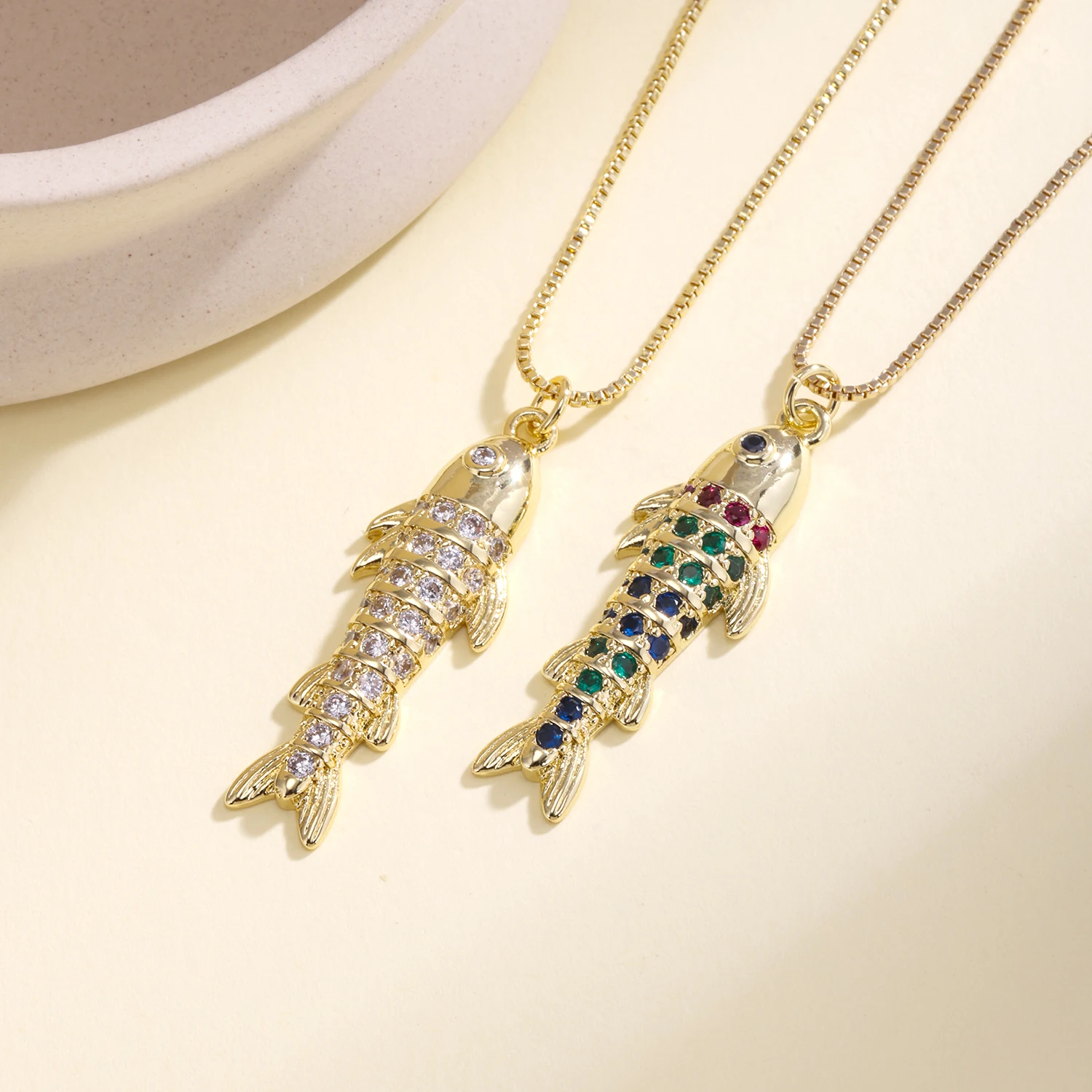 AIBEF New Design Fish Shape Shiny Crystal Charm Pendant Necklace For Women Girls Cute Chain Link Jewelry Daily Wear Gifts
AIBEF New Design Fish Shape Shiny Crystal Charm Pendant Necklace For Women Girls Cute Chain Link Jewelry Daily Wear Gifts