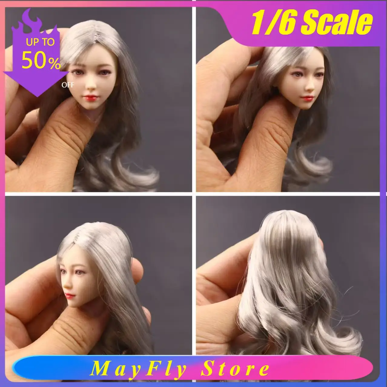 Magnetic 1/6 Female Soldier Hair Wigs Fit for I8Toys H004 H005 H006 Head Sculpt 12inch Action Figure Replacement Accessories
Magnetic 1/6 Female Soldier Hair Wigs Fit for I8Toys H004 H005 H006 Head Sculpt 12inch Action Figure Replacement Accessories