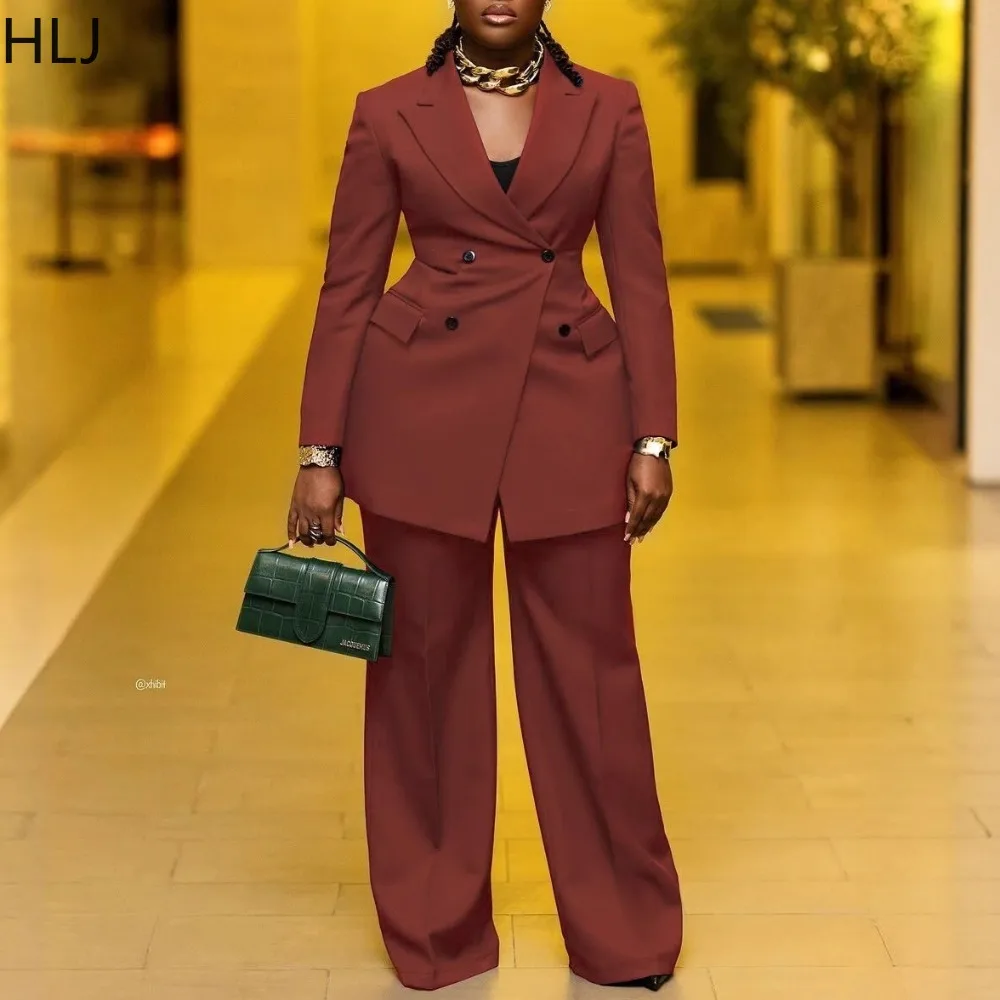 HLJ Elegant Woman 2 Piece Set Outfit Long Sleeve Buttons Patchwork Jacket Top and Pants Matching Suit Female Streetwear Clothing
HLJ Elegant Woman 2 Piece Set Outfit Long Sleeve Buttons Patchwork Jacket Top and Pants Matching Suit Female Streetwear Clothing
