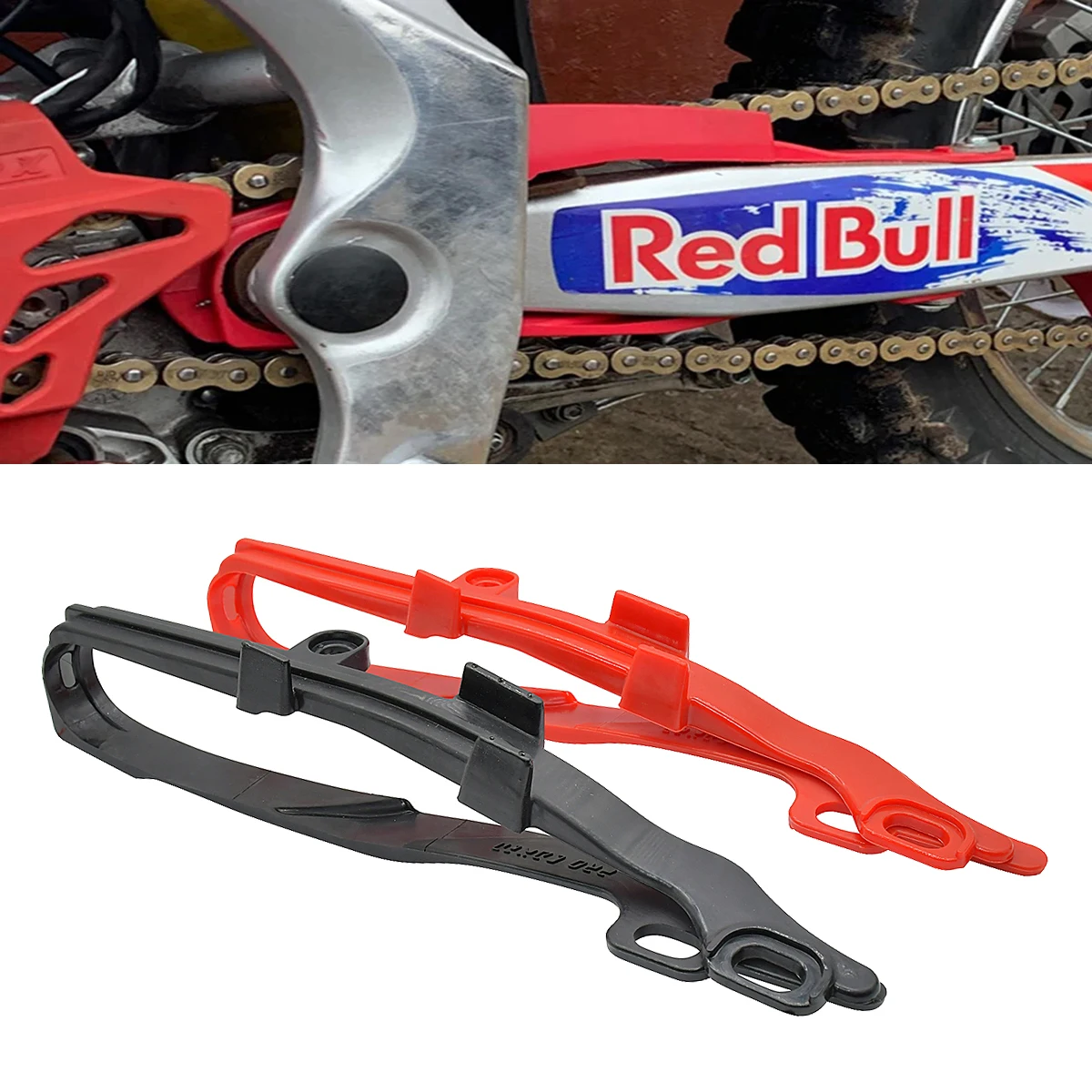 NEW Off Road Motorcycle Parts Chain Guard Guide Swingarm Protector Plastic For CRF250R 250X 450R 450X 2002 CR125 250R 2000-2007
NEW Off Road Motorcycle Parts Chain Guard Guide Swingarm Protector Plastic For CRF250R 250X 450R 450X 2002 CR125 250R 2000-2007