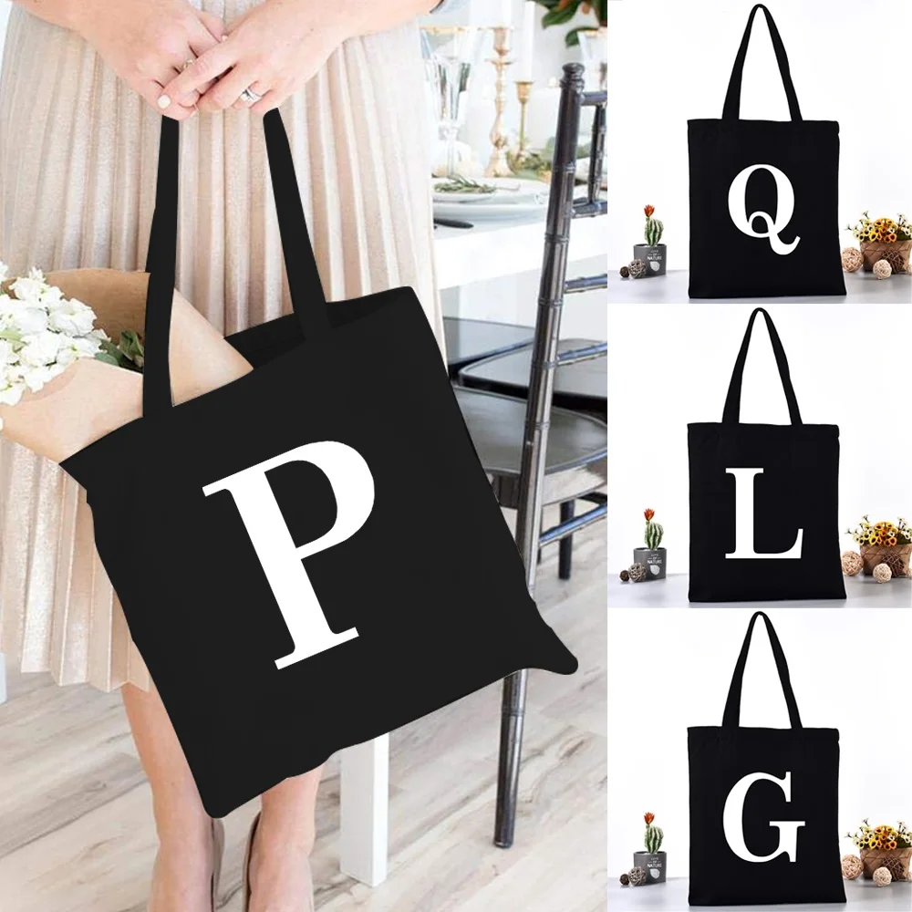 Women Canvas Shoulder Bag Reusable Shopping Bags Ladies White Letter Printing Handbags Casual Tote Grocery Storage Bag for Girls
Women Canvas Shoulder Bag Reusable Shopping Bags Ladies White Letter Printing Handbags Casual Tote Grocery Storage Bag for Girls