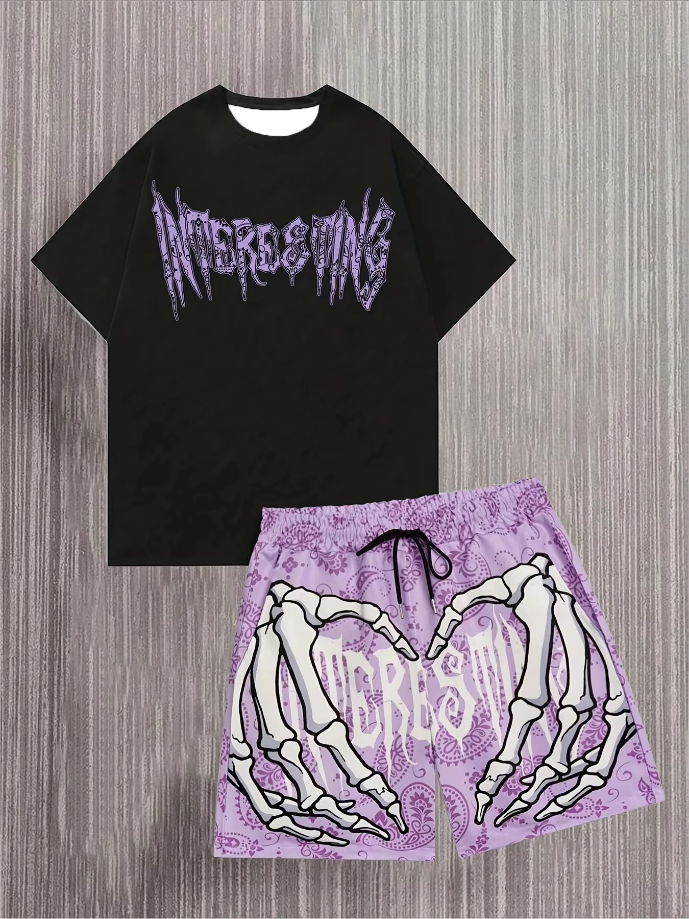 2026 New Fashionable Graffiti Design Pattern Printed Breathable Summer Man's Sports Short Sleeve Tops Casual Loose Shorts Set
2026 New Fashionable Graffiti Design Pattern Printed Breathable Summer Man's Sports Short Sleeve Tops Casual Loose Shorts Set