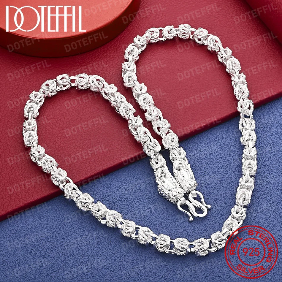 925 Sterling Silver Faucet Dragon Solid Necklace For Men Classic 8mm Round 60cm Charm High Quality Fashion Jewelry
925 Sterling Silver Faucet Dragon Solid Necklace For Men Classic 8mm Round 60cm Charm High Quality Fashion Jewelry