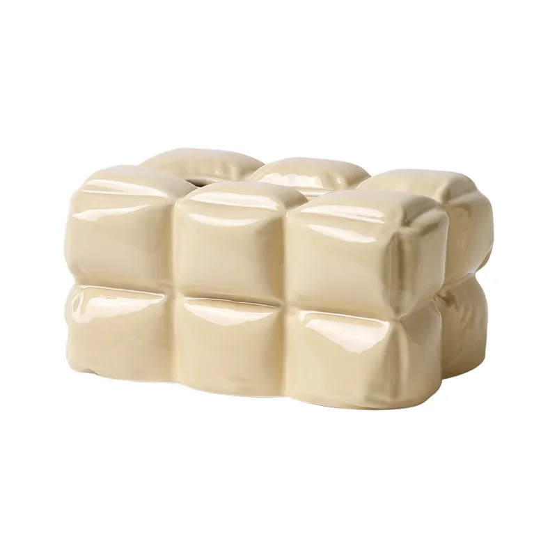 Light luxury ceramic tissue box ornament, living room cream style, modern household coffee table pumping carton, dining table de
Light luxury ceramic tissue box ornament, living room cream style, modern household coffee table pumping carton, dining table de