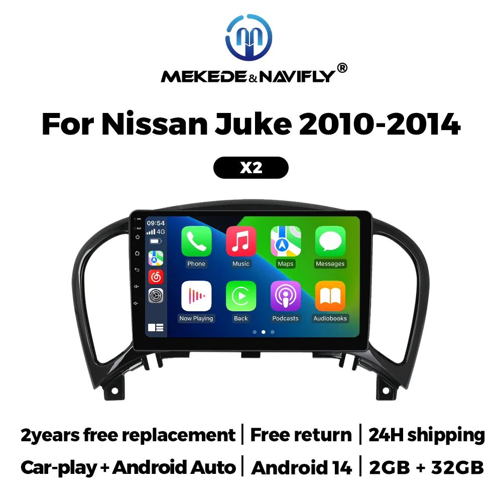 Android 14 2DNI 9 inch IPS HD Touch Screen For Nissan Juke 2010 2011 2012 2013 2014 Wireless Carplay 2GB+32GB GPS Navigator BT
Android 14 2DNI 9 inch IPS HD Touch Screen For Nissan Juke 2010 2011 2012 2013 2014 Wireless Carplay 2GB+32GB GPS Navigator BT