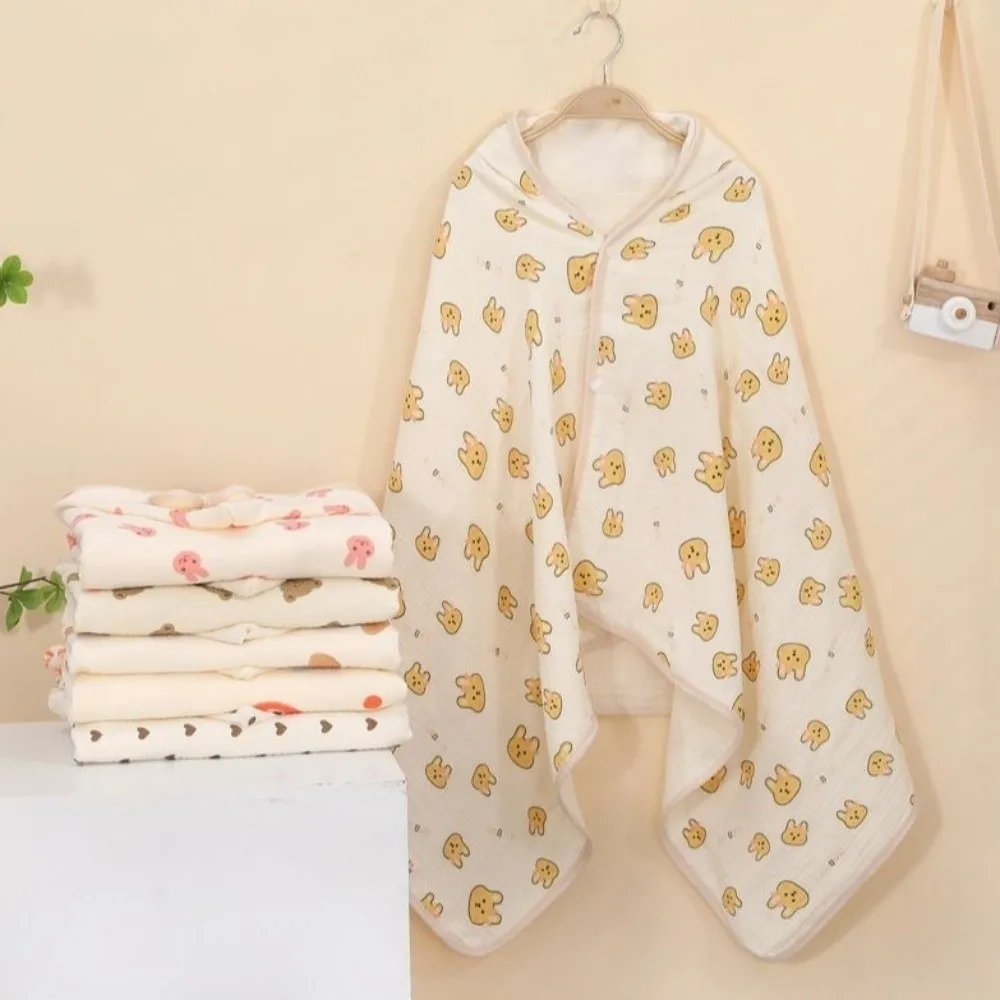 Bear Printed Infant Hooded Towel Wrap Blanket Soft Texture Cloak Pure Cotton Gauze Single Layer Breathable Material
Bear Printed Infant Hooded Towel Wrap Blanket Soft Texture Cloak Pure Cotton Gauze Single Layer Breathable Material