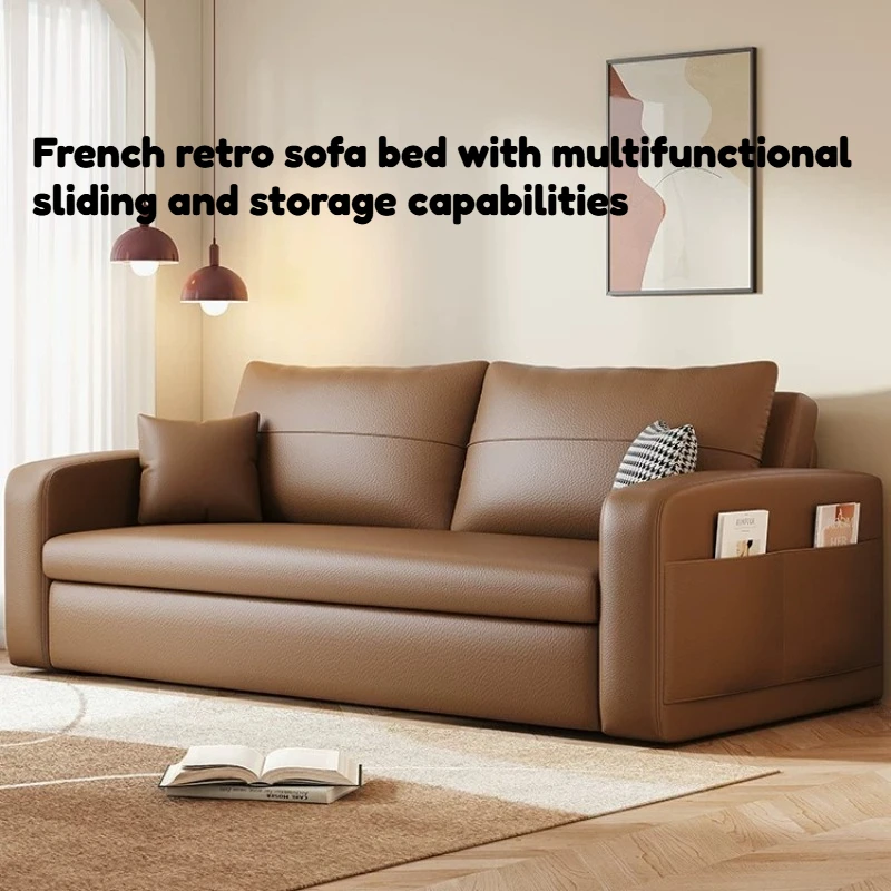 French Vintage Sofa Bed Storage Minimalist Small Apartment Living Room Sofa Bed Folding Multifunctional Relaxing Home Furniture
French Vintage Sofa Bed Storage Minimalist Small Apartment Living Room Sofa Bed Folding Multifunctional Relaxing Home Furniture