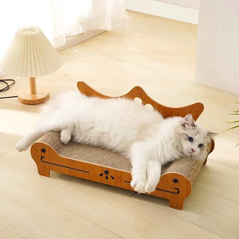 Rascador de madera para gatos, sofá cama, almohadilla para rascar, muebles reversibles para dormir y jugar
Rascador de madera para gatos, sofá cama, almohadilla para rascar, muebles reversibles para dormir y jugar