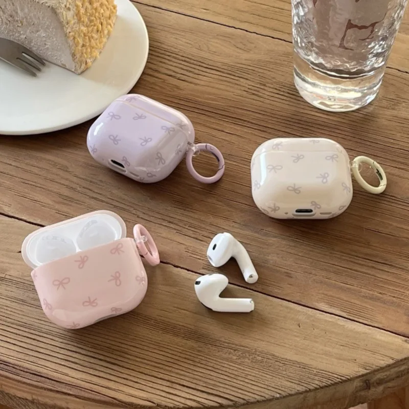 Pink Purple Bow Imd Earphone Case for apple airpods 3 2 1 pro 2nd 4 Wireless Bluetooth Charging Box Cover With Pendant
Pink Purple Bow Imd Earphone Case for apple airpods 3 2 1 pro 2nd 4 Wireless Bluetooth Charging Box Cover With Pendant