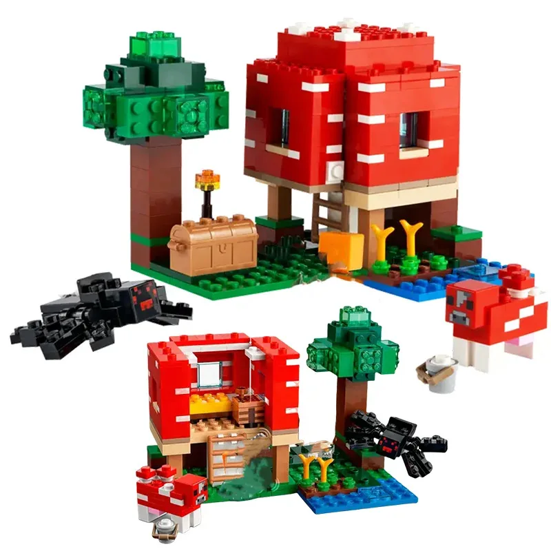 Совместимые наборы MOC My Mini World, серия игр, строительные блоки, грибной домик, пещера, паук, игрушки MOC для детей, подарок
Совместимые наборы MOC My Mini World, серия игр, строительные блоки, грибной домик, пещера, паук, игрушки MOC для детей, подарок