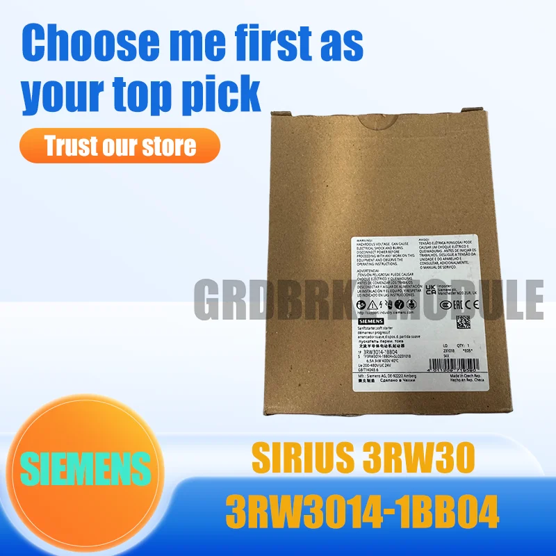 New Original SIEMENS 3RW3014-1BB04 3RW3016-1BB04 SIRIUS Soft Starter
New Original SIEMENS 3RW3014-1BB04 3RW3016-1BB04 SIRIUS Soft Starter