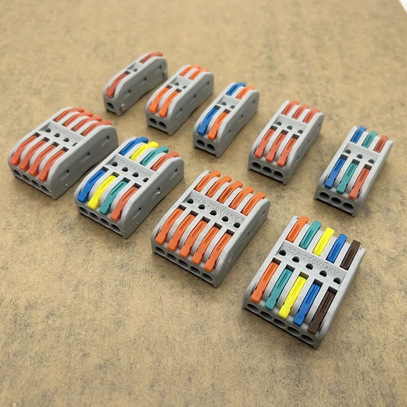 50pcs Universal Electrical Cable Wire Connectors Fast Home Compact wire Connection push in Wiring Terminal Block 2-8 Pin
50pcs Universal Electrical Cable Wire Connectors Fast Home Compact wire Connection push in Wiring Terminal Block 2-8 Pin