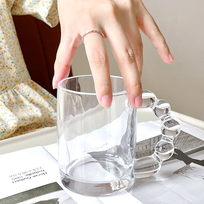 Glass Cup Coffee Mug Big Handle Transparent Glass Water Cup Creative Mugs Coffee Mugs and Cups Drinkware Tableware
Glass Cup Coffee Mug Big Handle Transparent Glass Water Cup Creative Mugs Coffee Mugs and Cups Drinkware Tableware