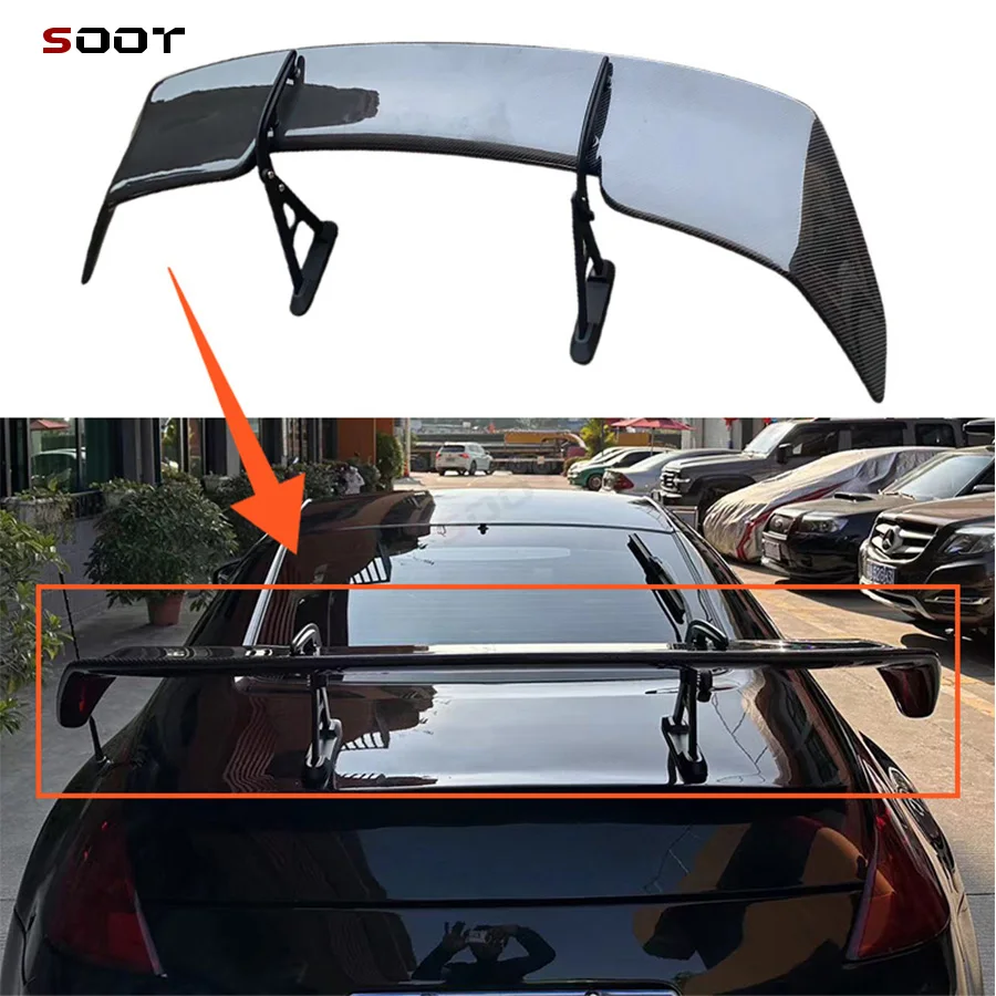 For Nissan GTR R35 2008-2018 Carbon Fiber Spoiler Tail fins Rear Trunk Spoiler Guide Wing Rear Wing body kit
For Nissan GTR R35 2008-2018 Carbon Fiber Spoiler Tail fins Rear Trunk Spoiler Guide Wing Rear Wing body kit