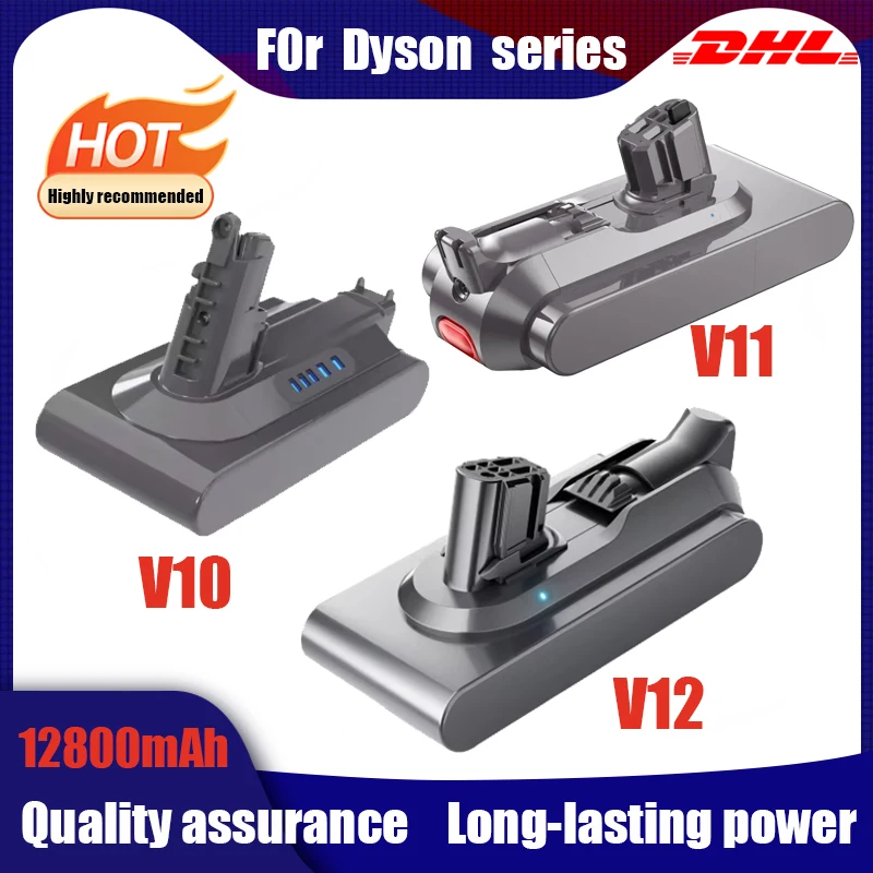 For Dyson V10 V11 V12 Battery 6800/9800/12800 mAh 25.2V Battery Compatible With SV20 SV35 SV46 Vacuum Cleaner Long battery life
For Dyson V10 V11 V12 Battery 6800/9800/12800 mAh 25.2V Battery Compatible With SV20 SV35 SV46 Vacuum Cleaner Long battery life
