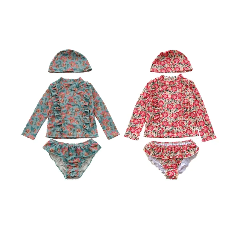2023 Summer Baby Cute Little Broken Flowers Long Sleeve Sunscreen Swimsuit Children's Hot Spring Girls High Elastic Swimsuit
2023 Summer Baby Cute Little Broken Flowers Long Sleeve Sunscreen Swimsuit Children's Hot Spring Girls High Elastic Swimsuit